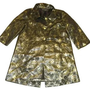 Scott Taylor Black Gold Geometric Blazer size SP